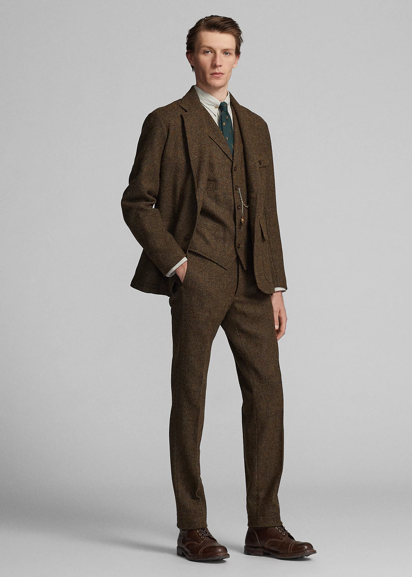Wool Tweed Officer's Pant
