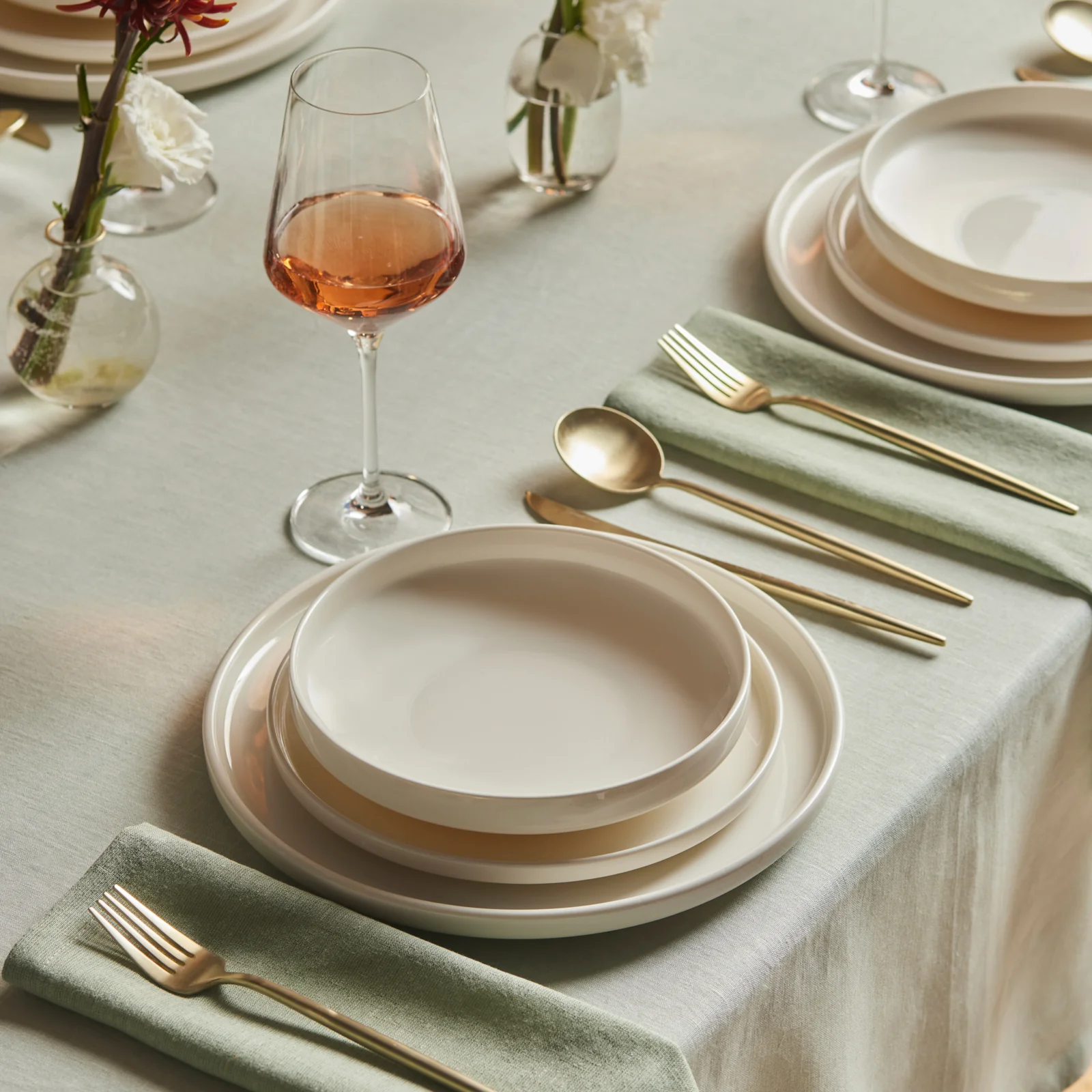 Karaca Stream Bone Felix XL, Service de Table 18 pièces pour 6 personnes