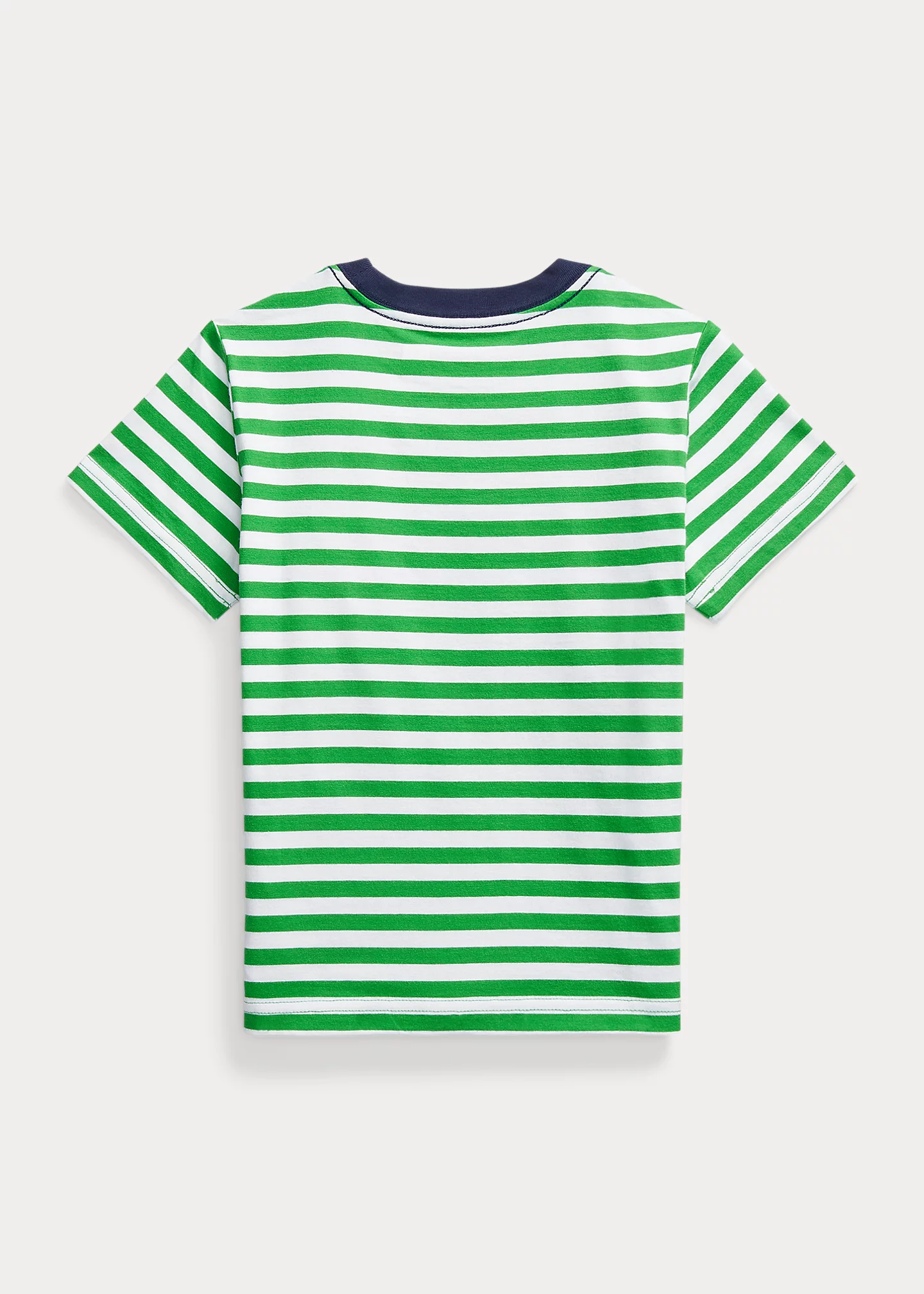 Striped Cotton Jersey Pocket Tee