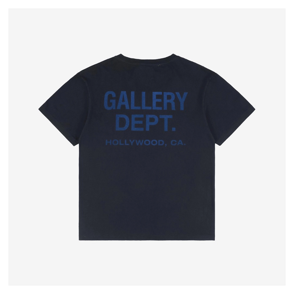 Gallery Dept Hollywood Exclusive Blue Letter Print T-Shirt