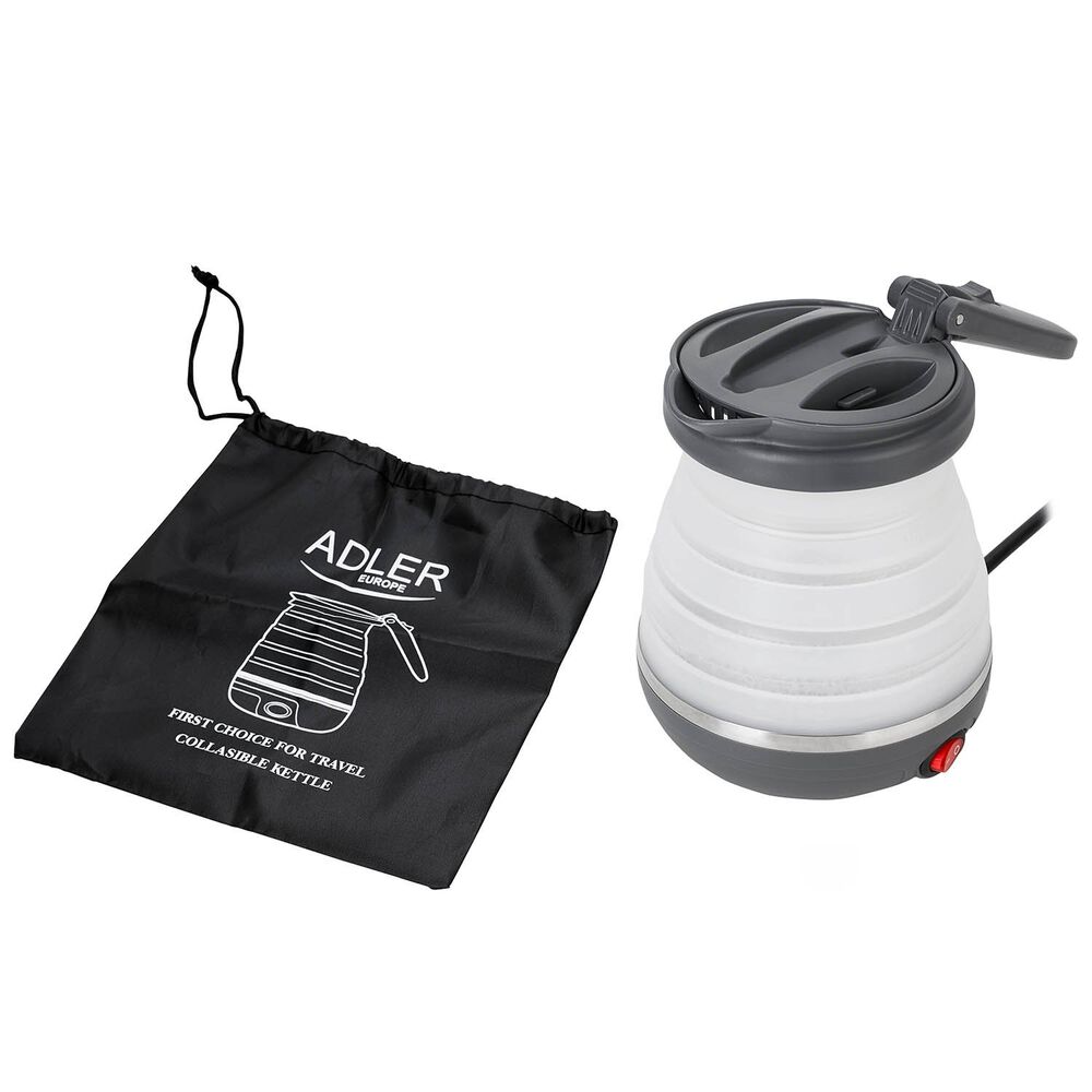 ADLER Czajnik silikonowy turystyczny Adler AD 1279, 750 W, biały