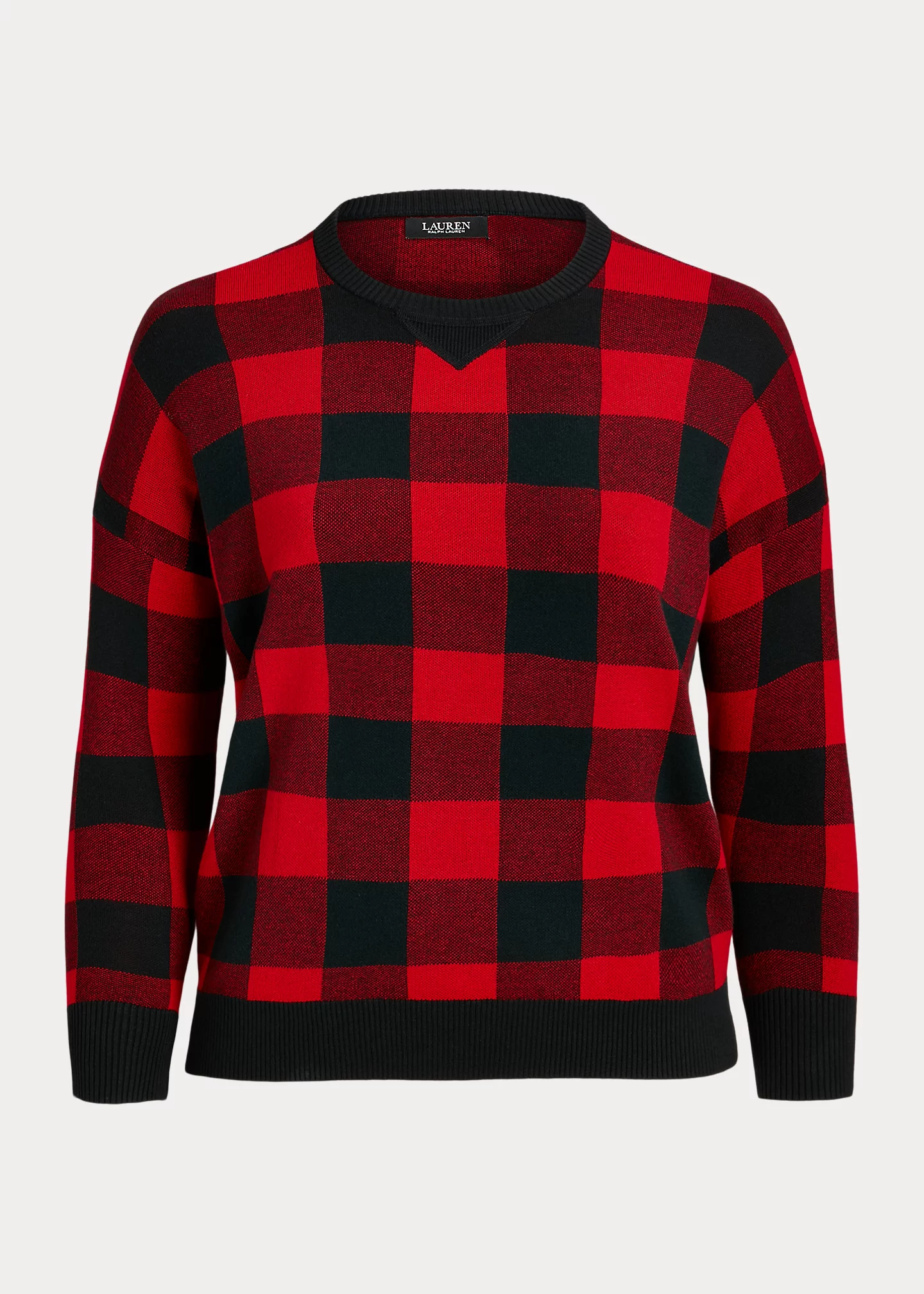 Buffalo Check Cotton-Blend Sweater