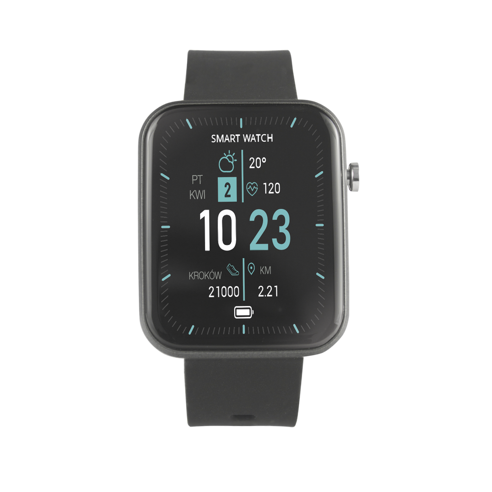 HYKKER Smartwatch z 8 trybami sportowymi Hykker, wodoodporny, kwadratowy
