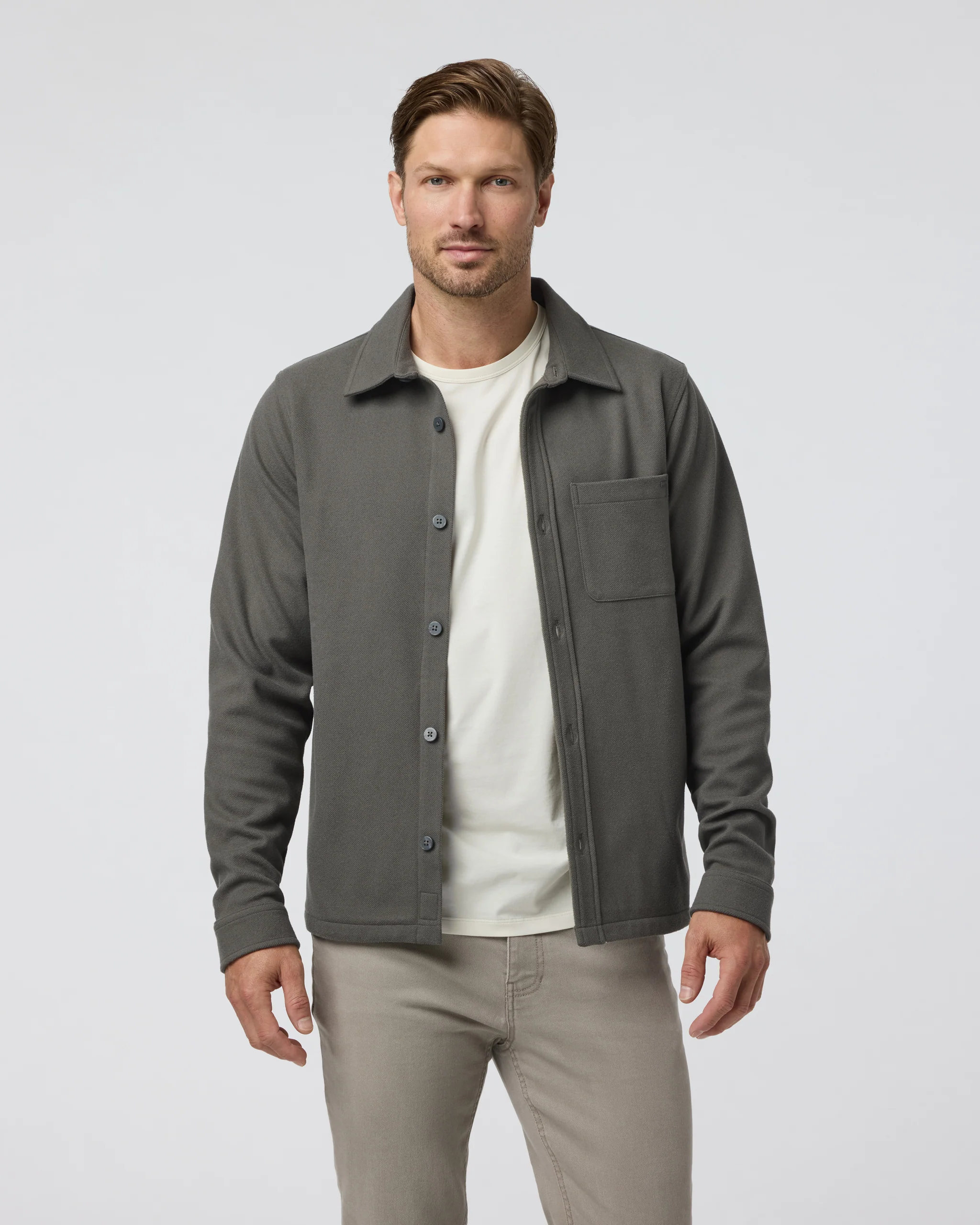 Beldon Shirt Jacket Knit Twill