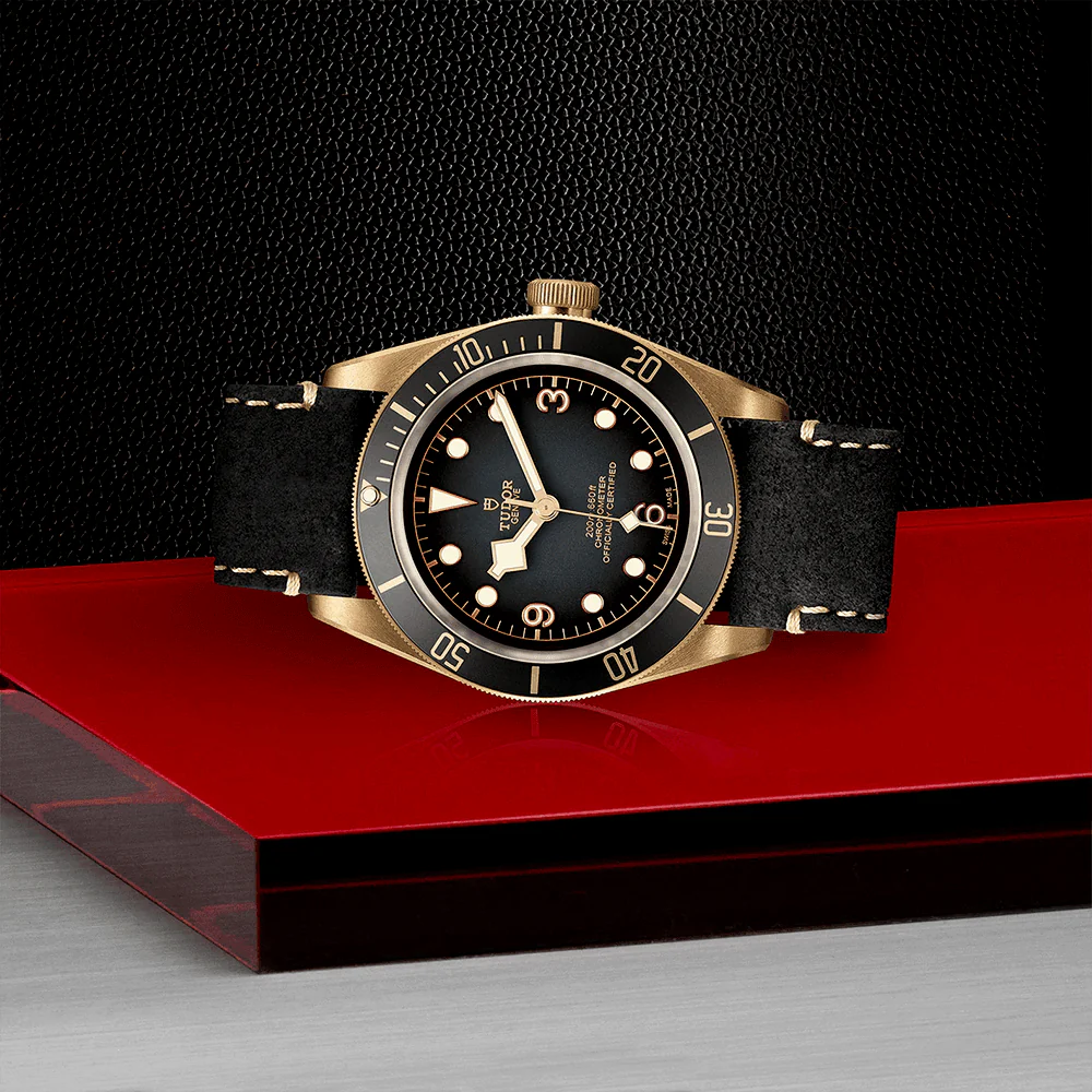 [2026 Mirror Grade]Black Bay Bronze 43mm Slate Grey Dial Men's Automatic Leather Strap Watch