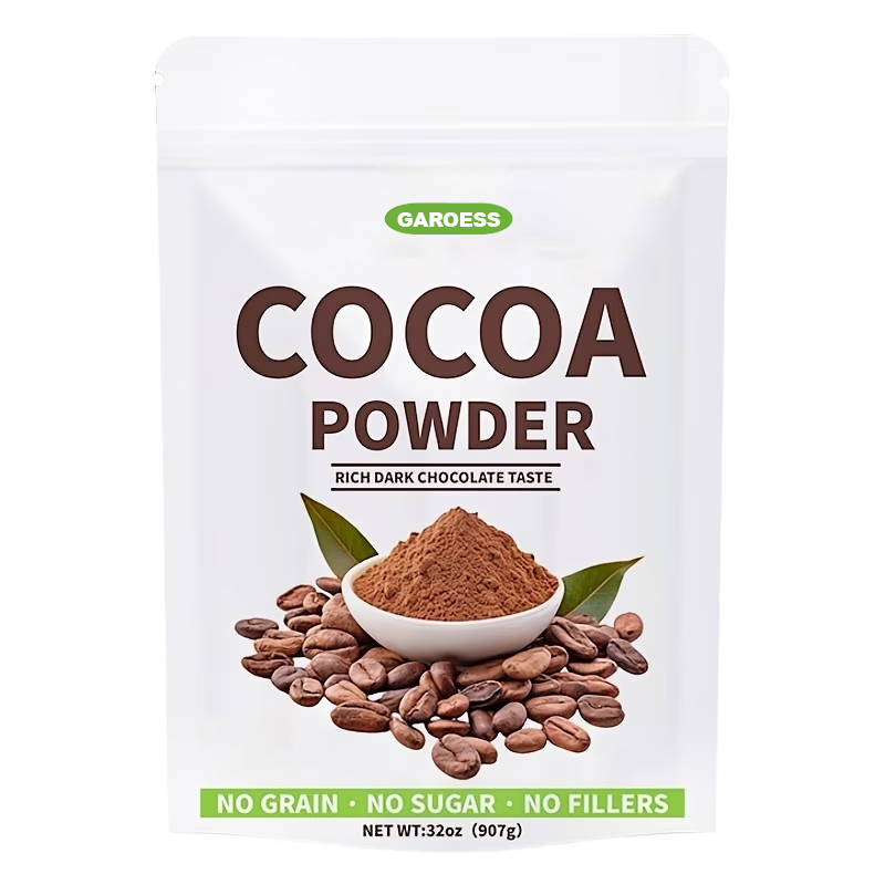 Organic Cacao Powder, 2lb - Unsweetened Cocoa Powder with Rich Dark Chocolate Flavor, Perfect for Baking, Coffee, Instant Drinks &Smoothies-Intensely Rich Flavor Cacao
