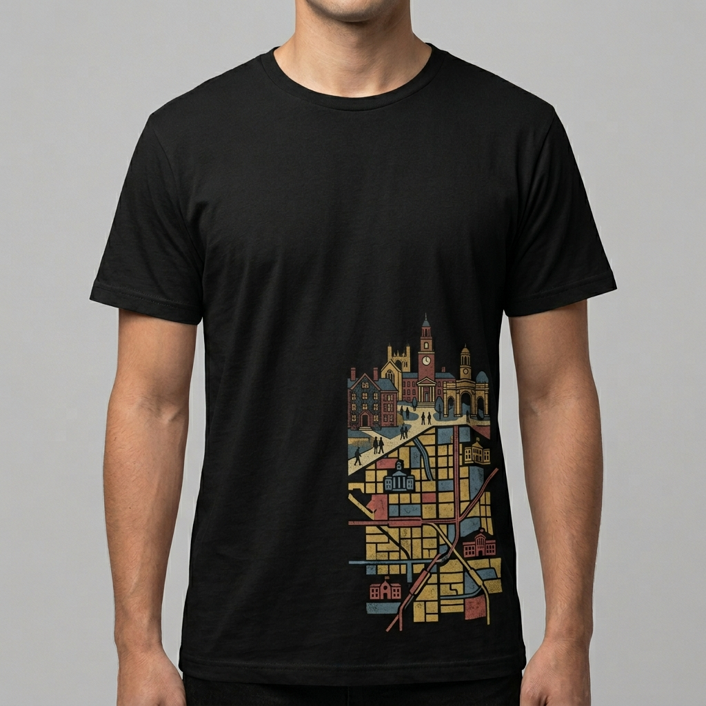 City Varsity Tee, Vintage Athletic Graphic T-Shirt, Unisex Streetwear Shirt CityTee2