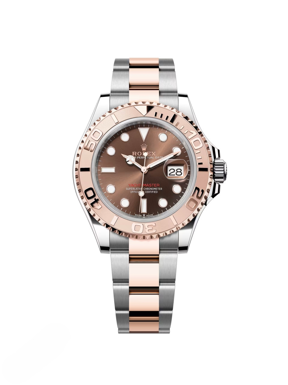 [2026 Mirror Grade]RLX Steel and Everose Gold Rolesor Yacht-Master 40mm Watch Brown Dial (Ref #126621)