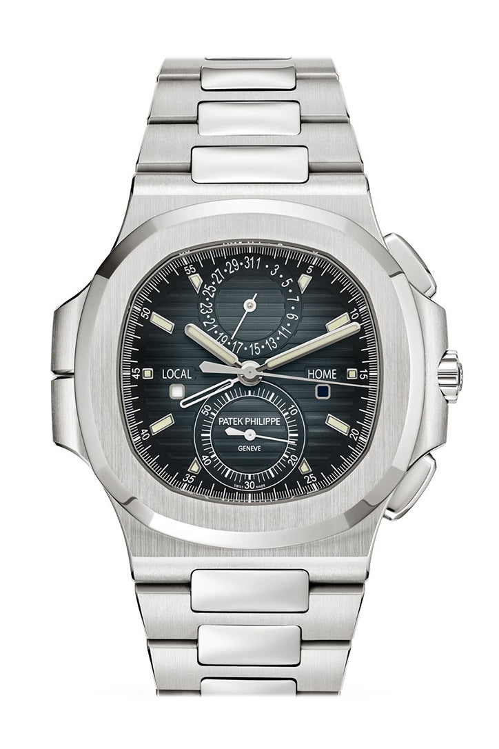 [2026 Mirror Grade]Patek Philippe Nautilus Travel Time Chronograph Dual Time 5990/1A-011 5990/1A