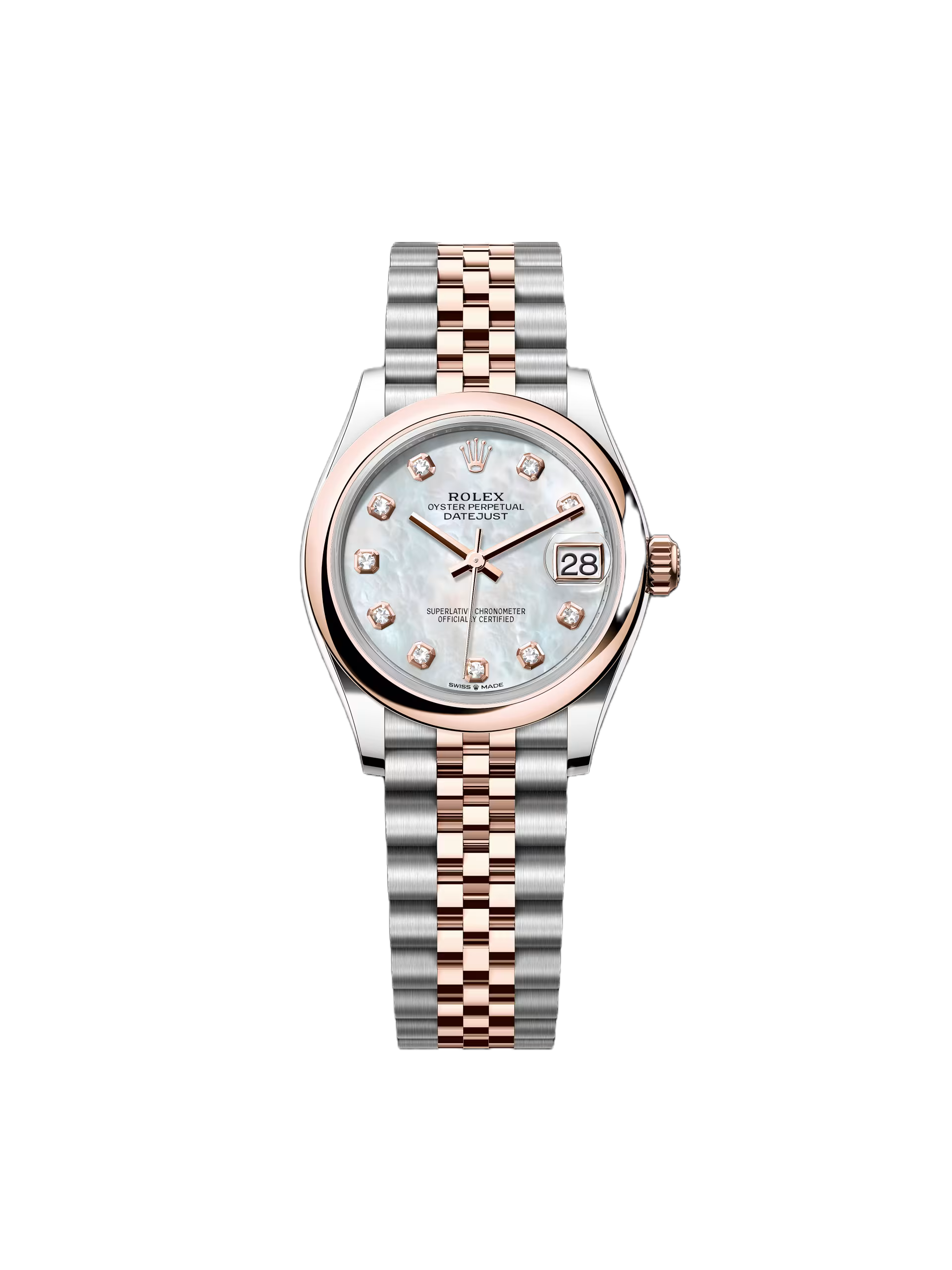 [2026 Mirror Grade]RLX Datejust m278241-0025/0026 White Mother-of-Pearl 31mm Dial Oyster Bracelet Watch
