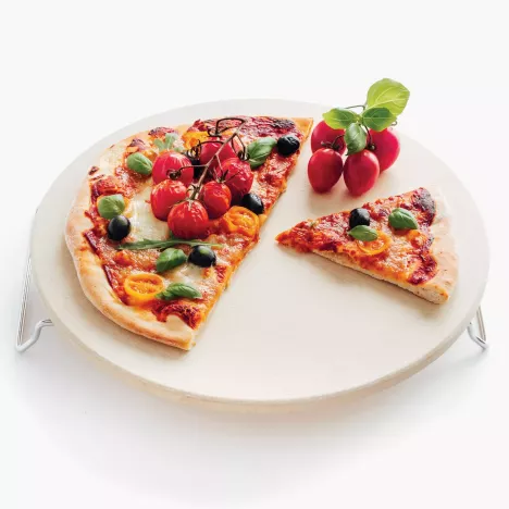 MARKA DUKA Kamień do pieczenia pizzy z wypustkami DUKA PIZZA STONE 34 cm ceramika