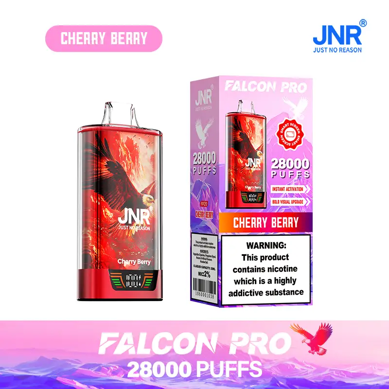 JNR - Falcon Pro - 28K - Disposable Vape - Cherry Berry