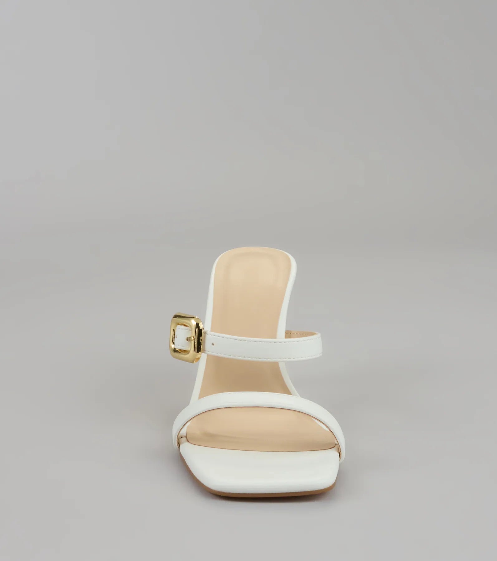 Booked and Buckled Mule Heels