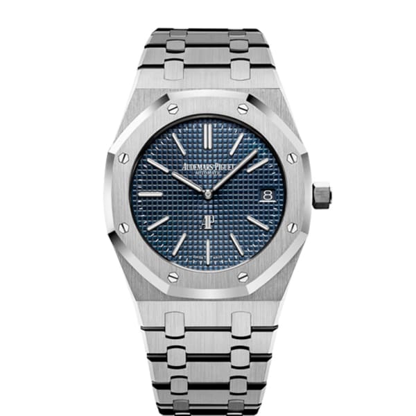 [2026 Mirror Grade]Audemars Piguet Royal Oak Jumbo Extra-Thin Stainless Steel Blue dial Watch 15202ST