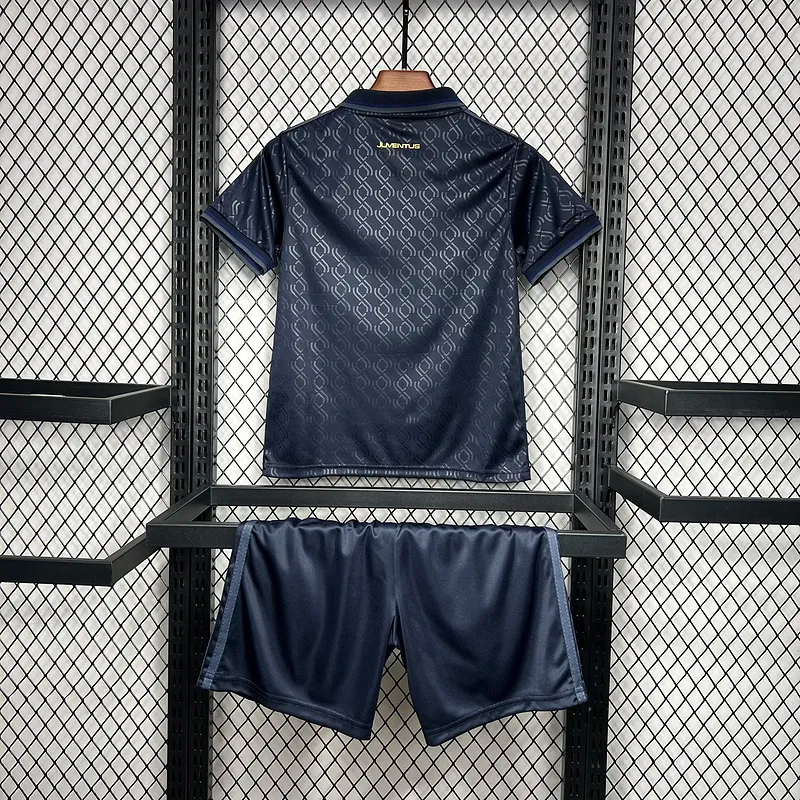 Juventus Soccer Jersey Third Away Kids Kit Jersey+Shorts 2024/25