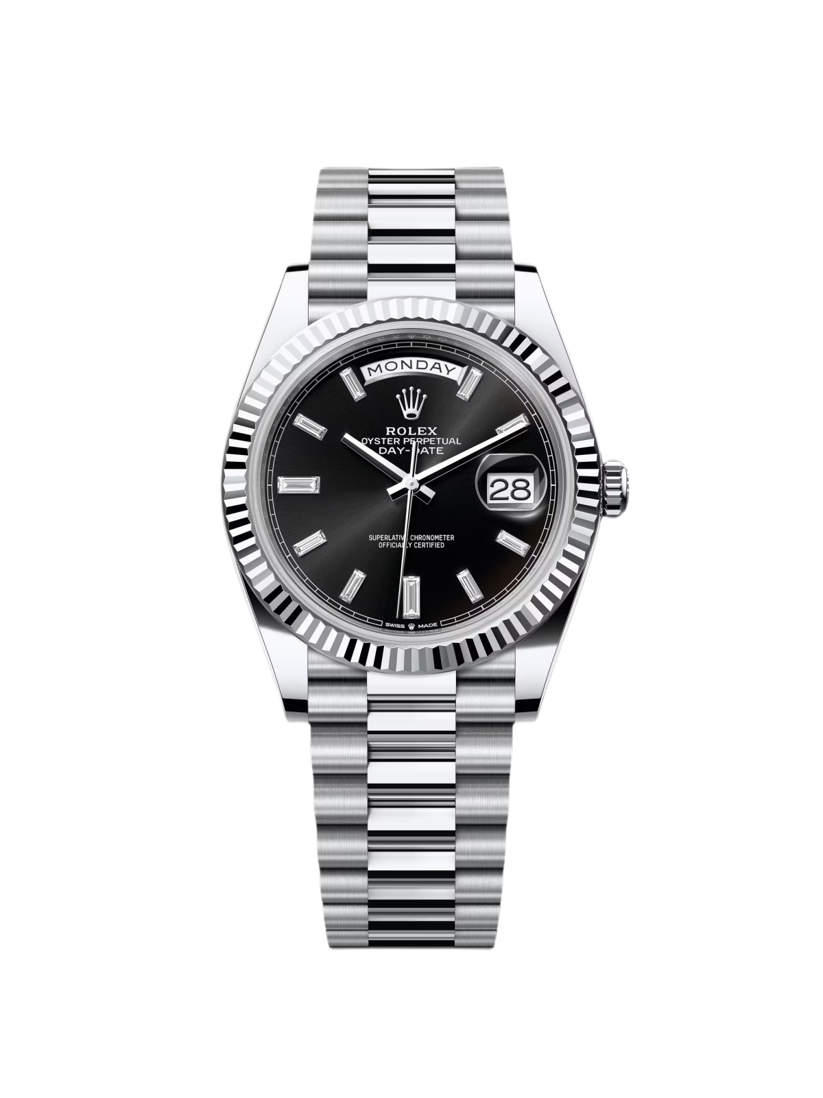 [2026 Mirror Grade]RLX  Day-Date 40mm  Black Diamonds Dial 228236-0004
