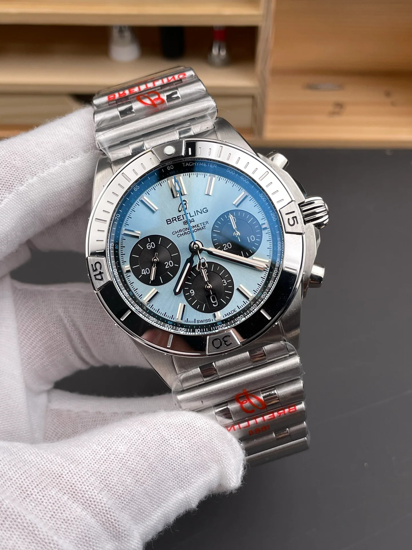 Chronomat B01 Ice Blue Dial