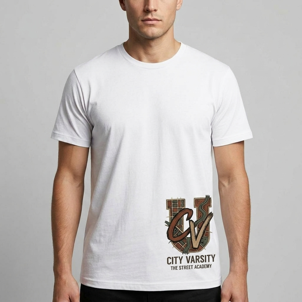 City Varsity Tee, Vintage Athletic Graphic T-Shirt, Unisex Streetwear Shirt CityTee3