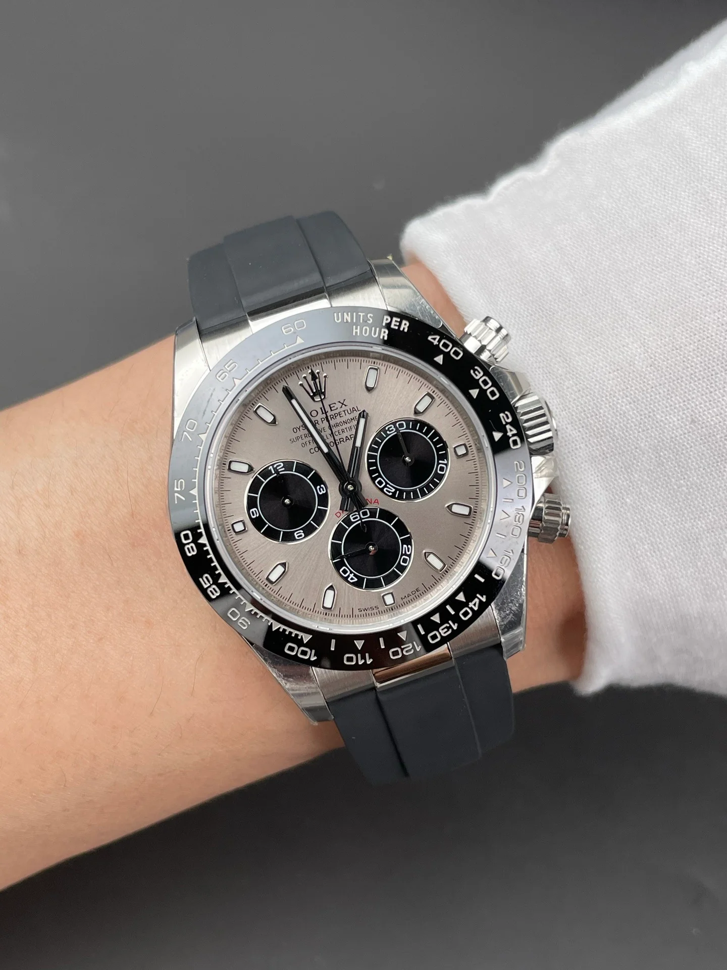 Rolex Cement Grey Rubber Daytona M126519LN-0006