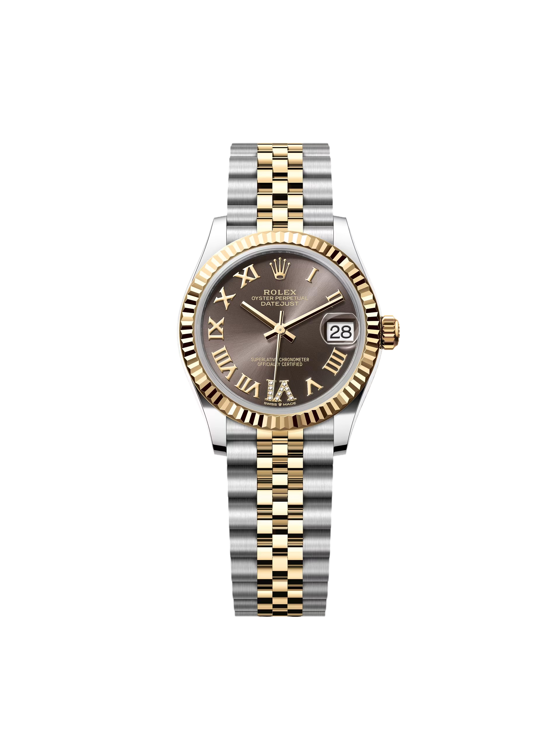 [2026 Mirror Grade]RLX Datejust m278273-0017/0018 31mm Dark Grey Dial Stainless Steel and Yellow Gold Oyster Watch