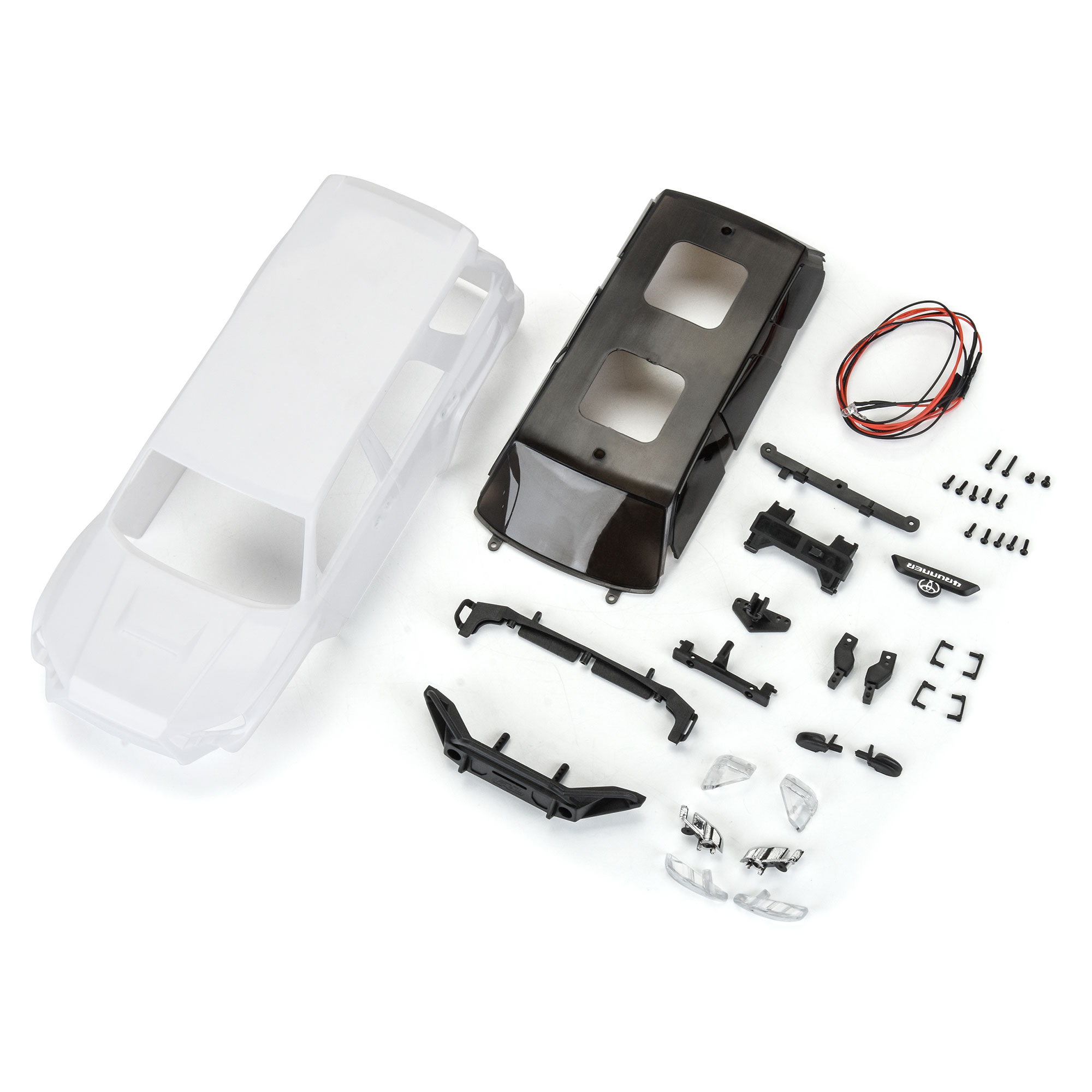 1/24 2024 Toyota 4Runner TRD Pro White Hard Body Unassembled: SCX24