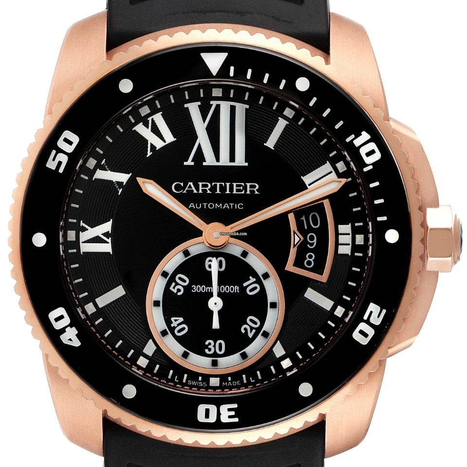 [2026 Mirror Grade]Calibre Rose Gold Black 42mm