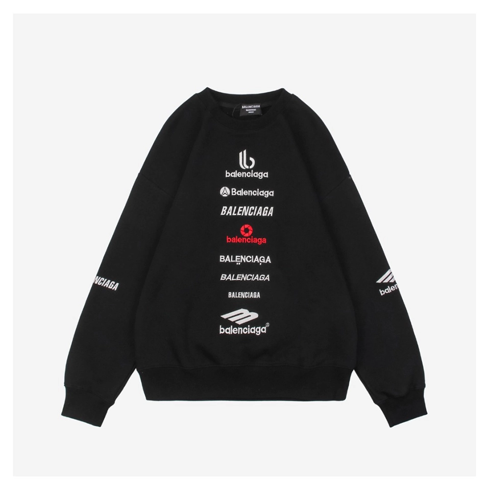 Blcg Vertical Multilogo Embroidered Crewneck Shirt