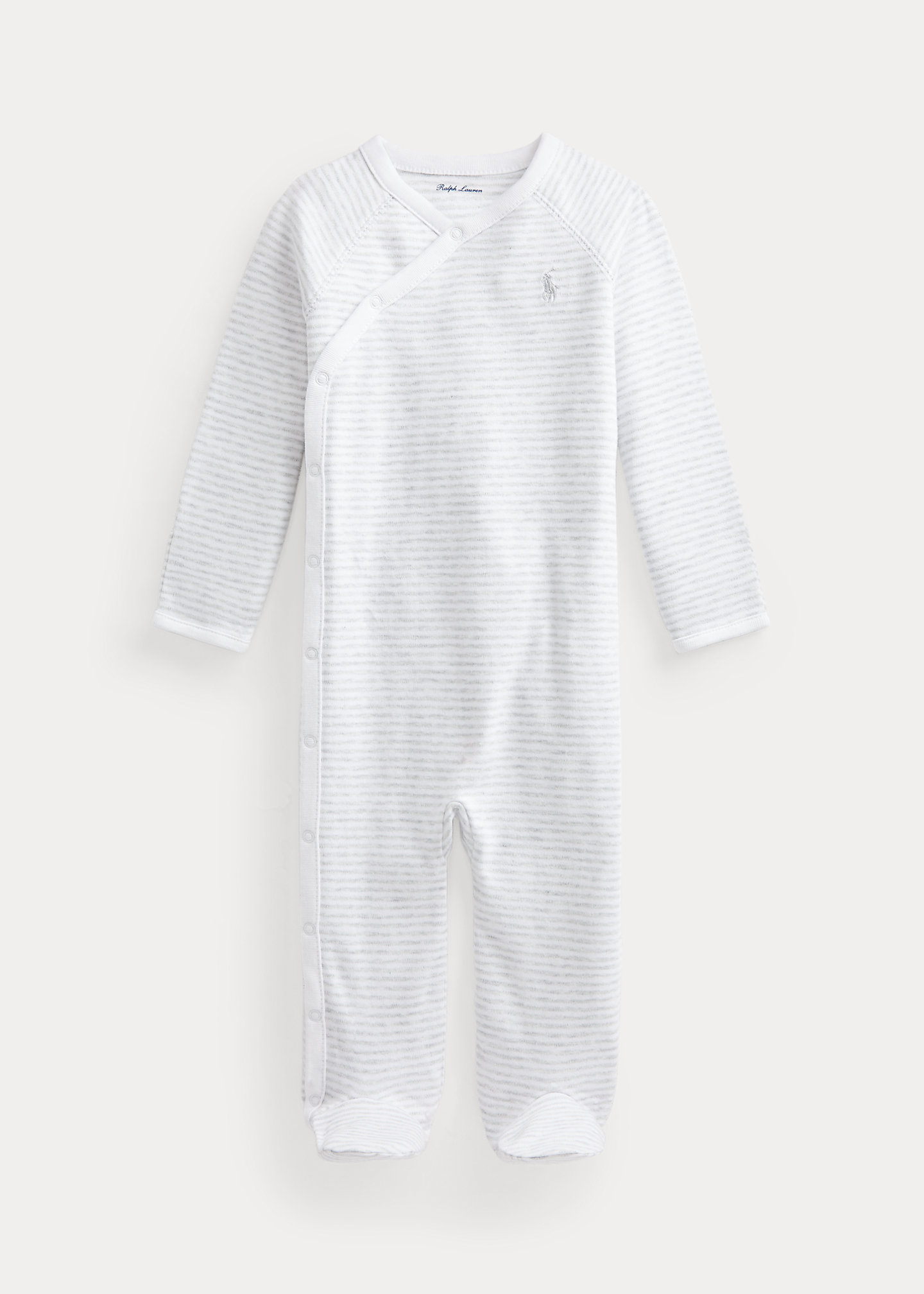 Striped Cotton Footed Coverall