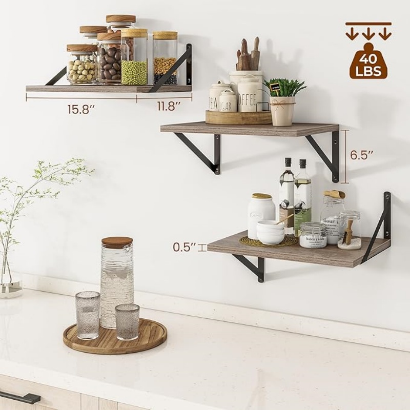 Deep Floating Shelves for Wall