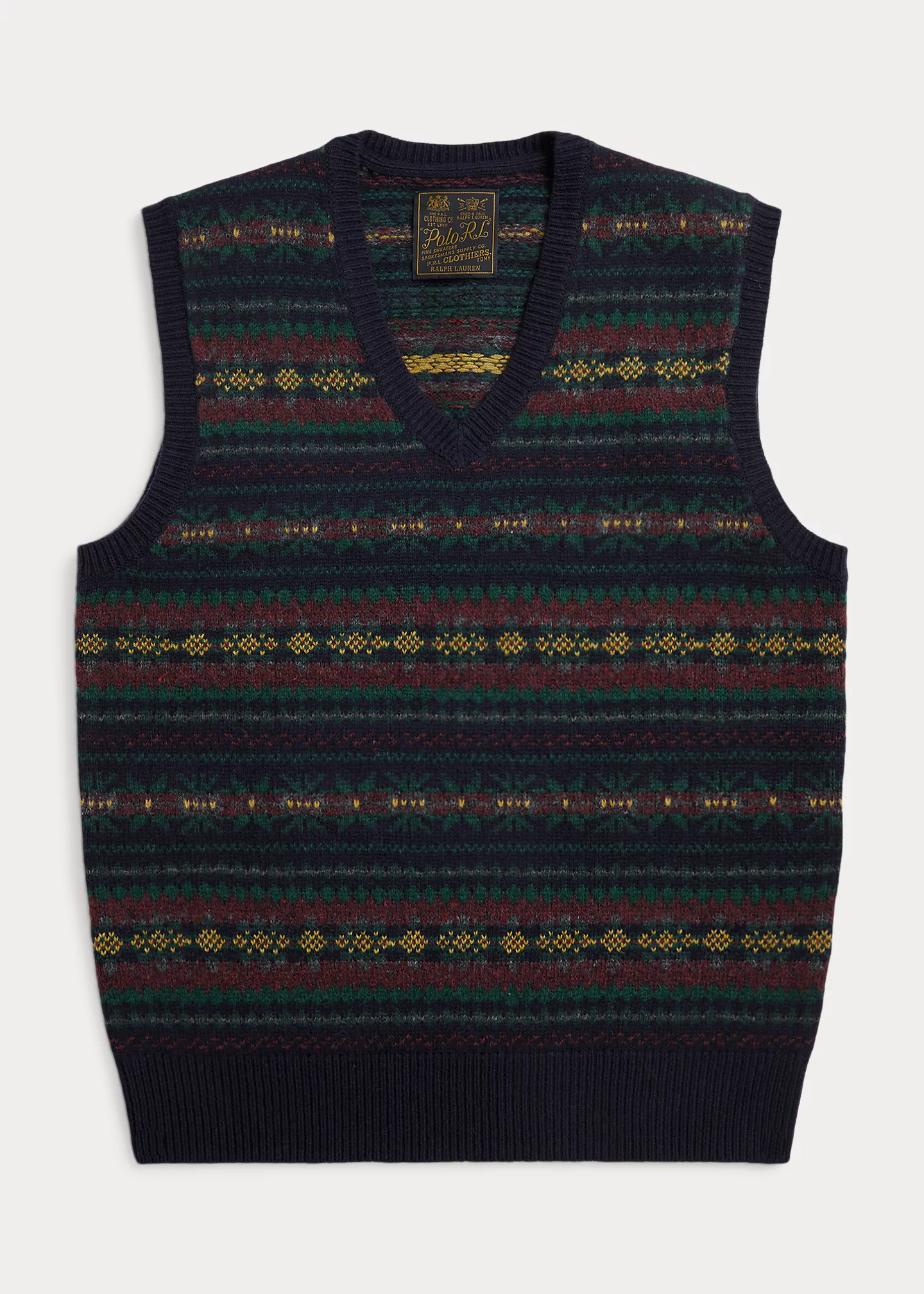 Fair Isle Wool Sweater Vest
