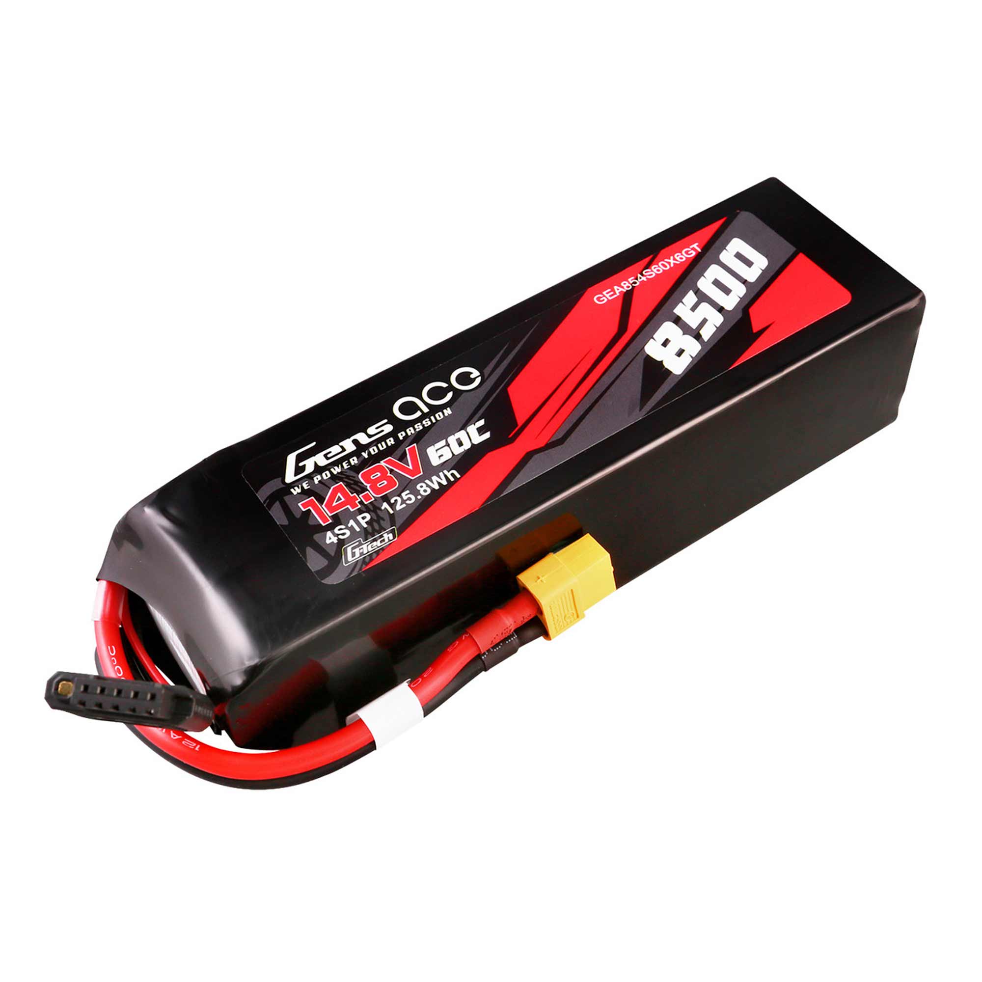 14.8V 8500mAh 4S 60C G-Tech Smart Lipo Battery: XT60