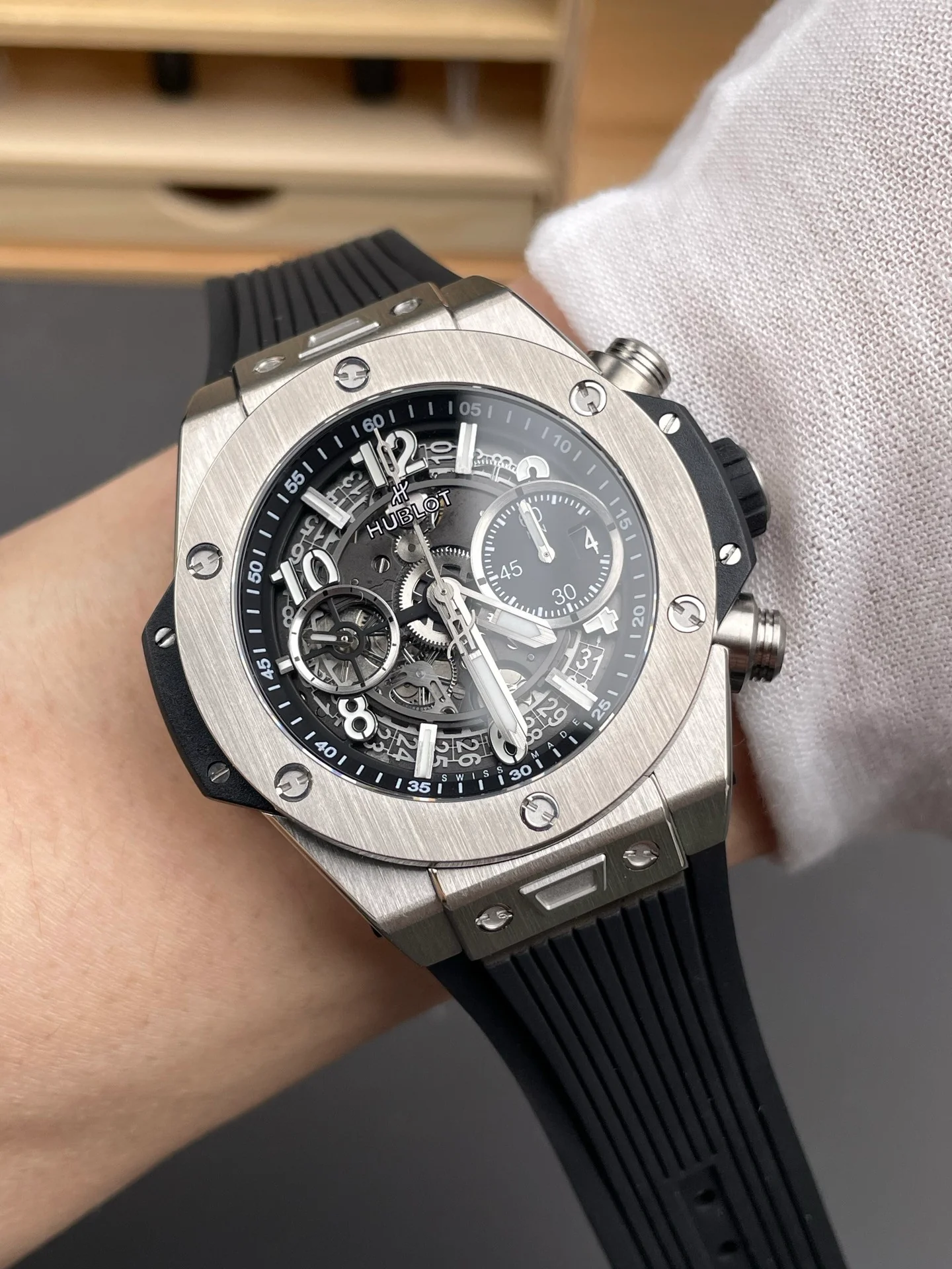 Big Bang White Case Black Dial
