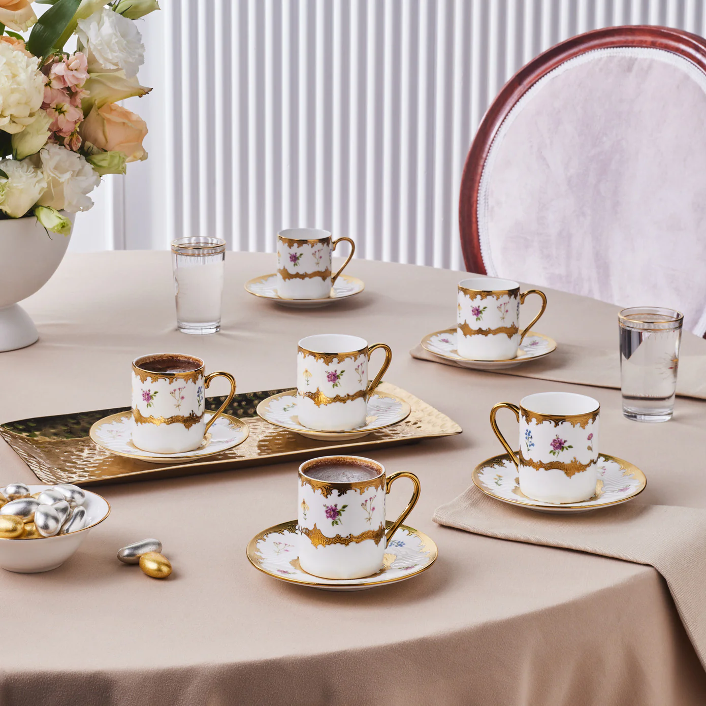 Karaca Bihter, Service de Tasses à Café pour 6 personnes, 90ML