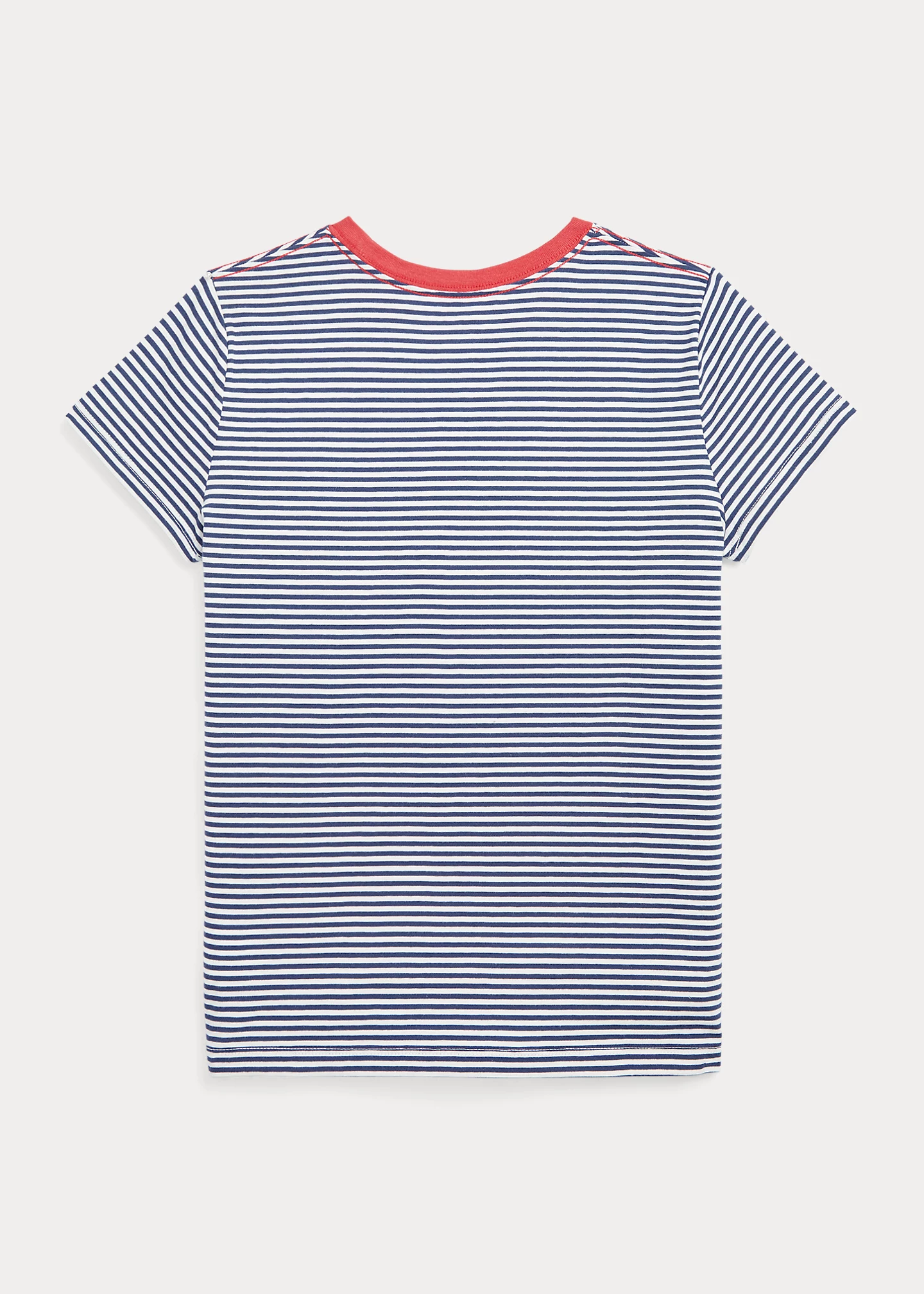 Striped Logo Cotton Jersey Tee