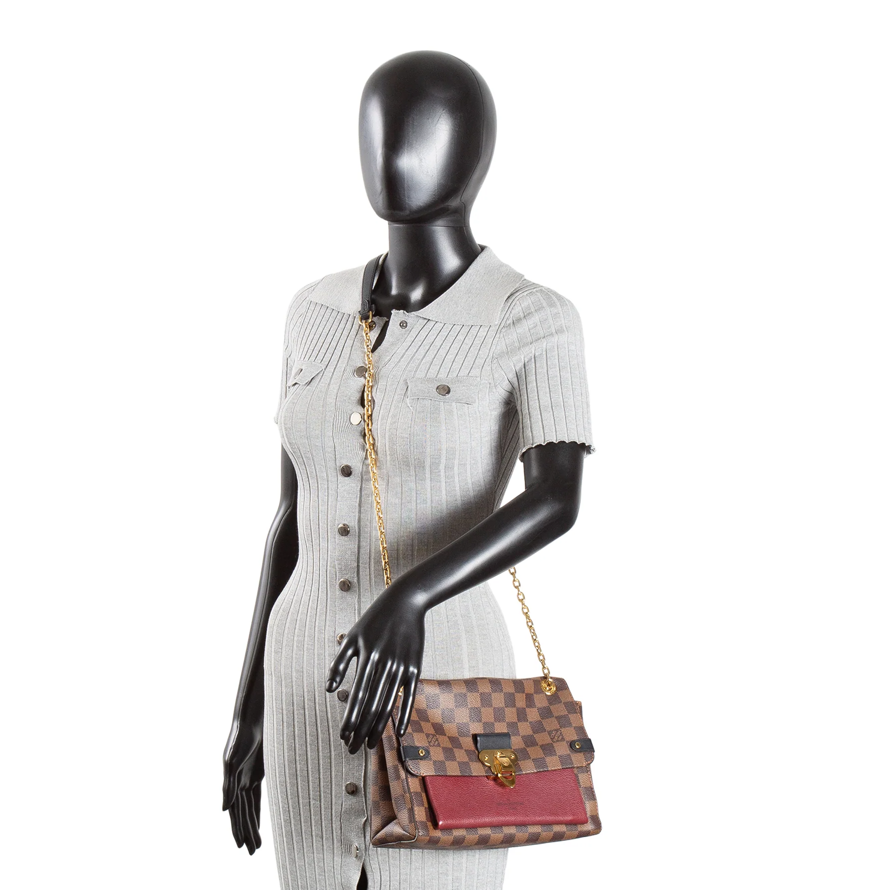 LOUIS VUITTON Vavin PM Damier Ebene - Burgundy