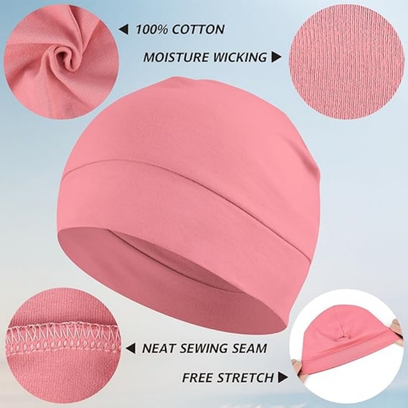 Headshion Cotton Skull Caps for Men Women