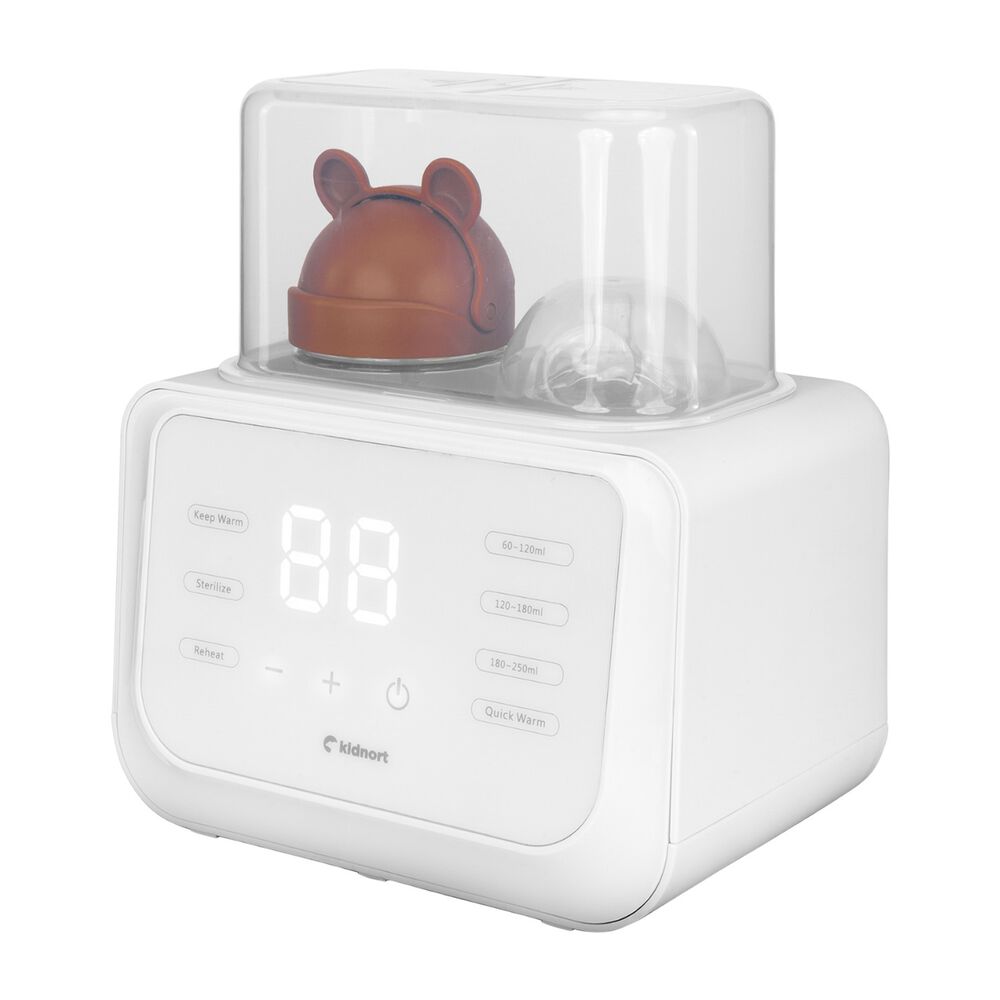 KIDNORTPodgrzewacz do mleka Kidnort Håp 4 w 1, 250 W, na 2 butelki, biały