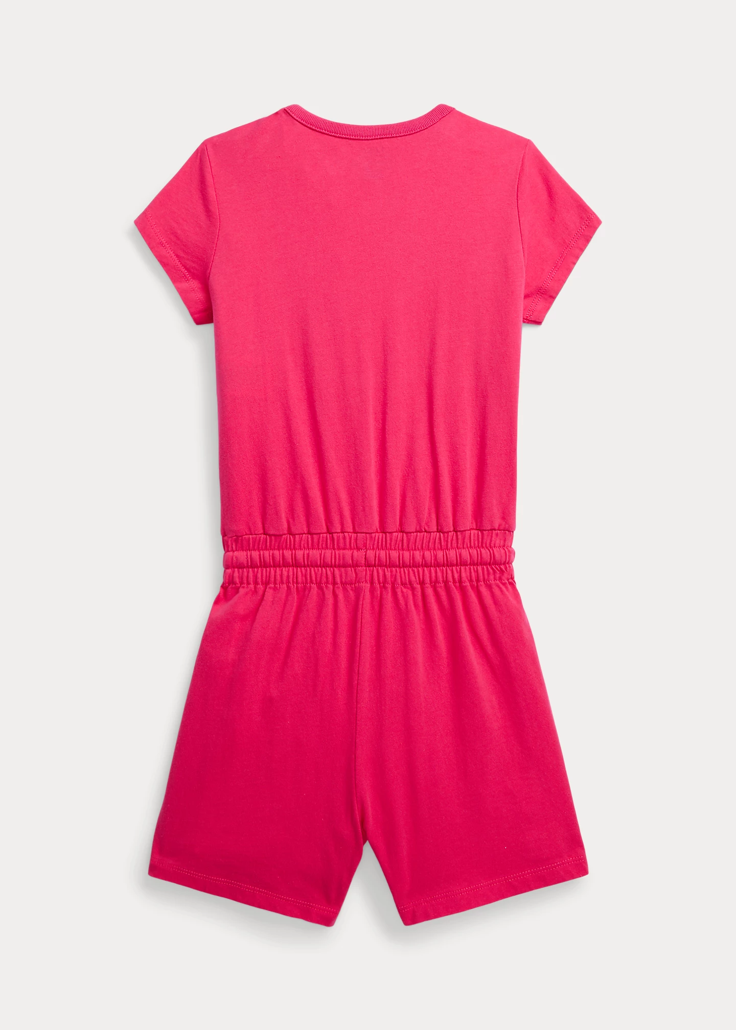Tropical-Logo Cotton Jersey Romper