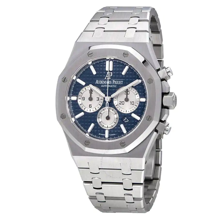 [2026 Mirror Grade]Audemars Piguet Royal Oak 41mm Blue Dial Stainless Steel Bracelet Men's Watch