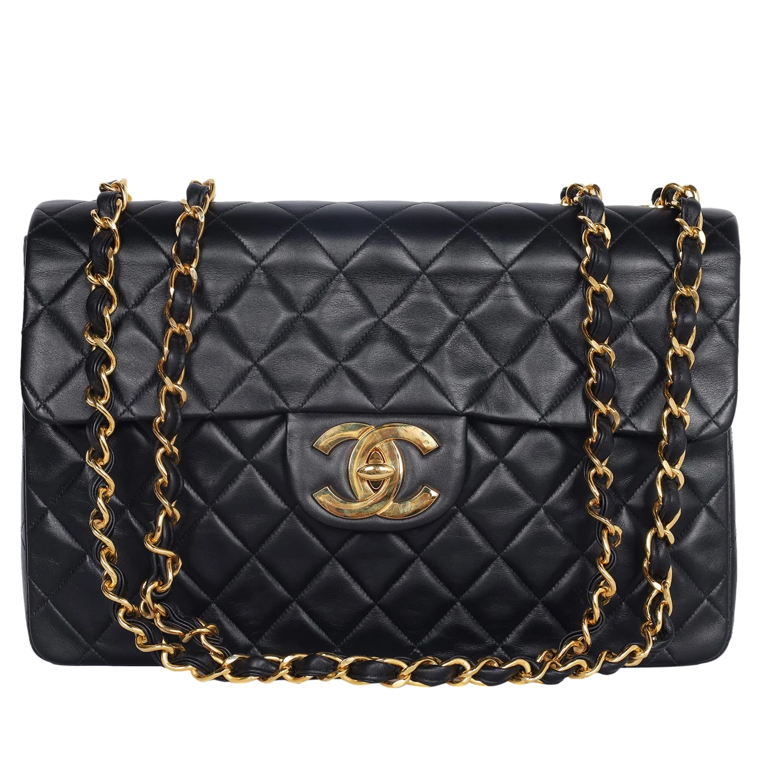 Quilted Jumbo Classic Flap Bag