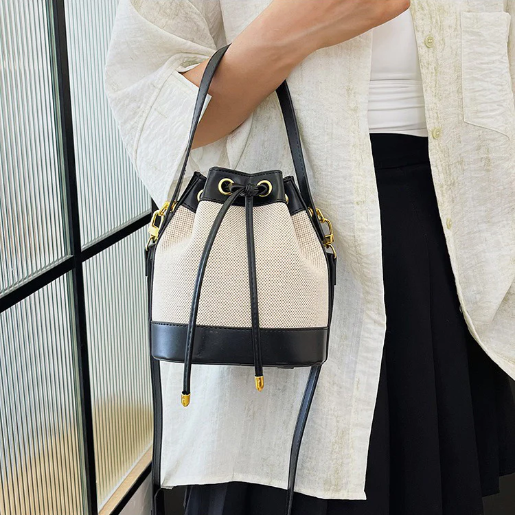 Chloe Canvas Bucket Bag