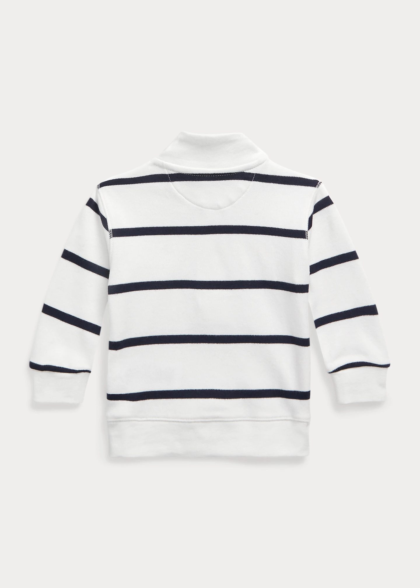 Striped Cotton Interlock Pullover