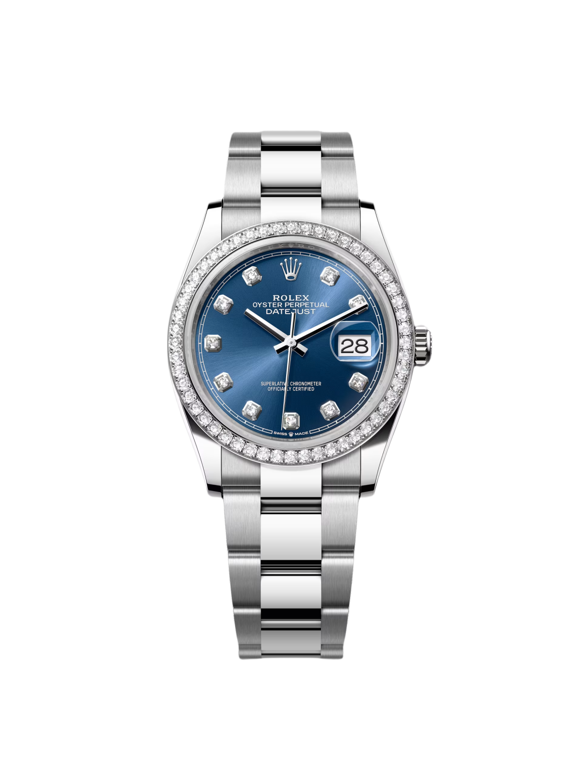 [2026 Mirror Grade]RLX  Datejust 36mm 126284 Bright Blue Dial Jubilee Bracelet