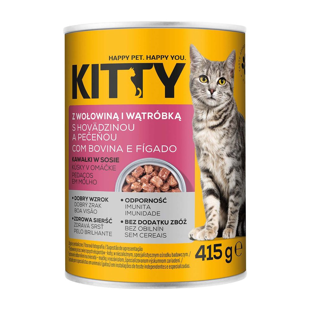 KITTY Mokra karma dla kotów Kitty, puszki, mix smaków, 20 x 415 g