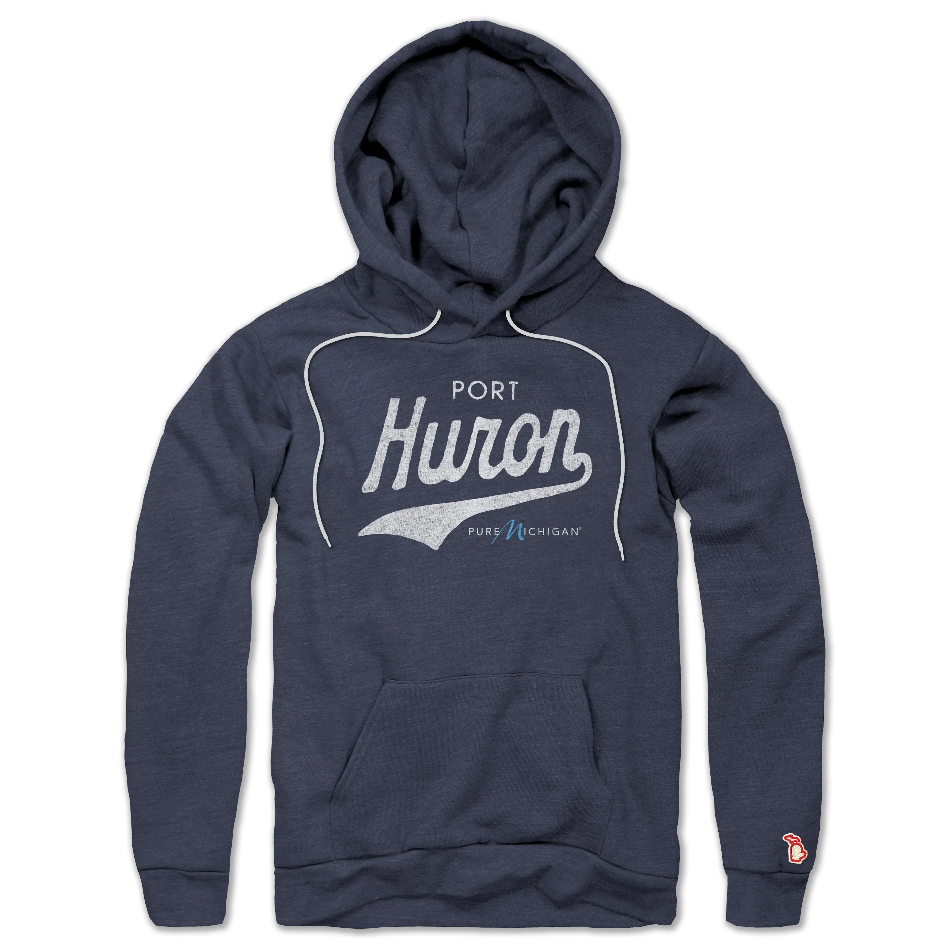 PURE MICHIGAN - PORT HURON SCRIPT ALL SEASON HOODIE (UNISEX)