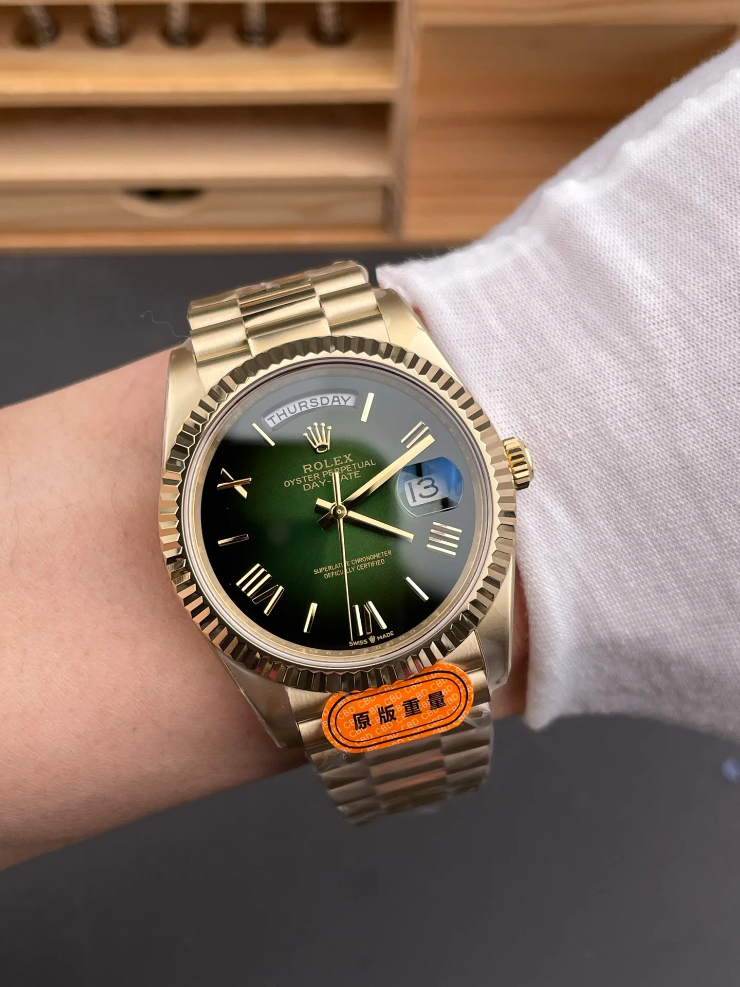 Day-Date Smoky Green Dial