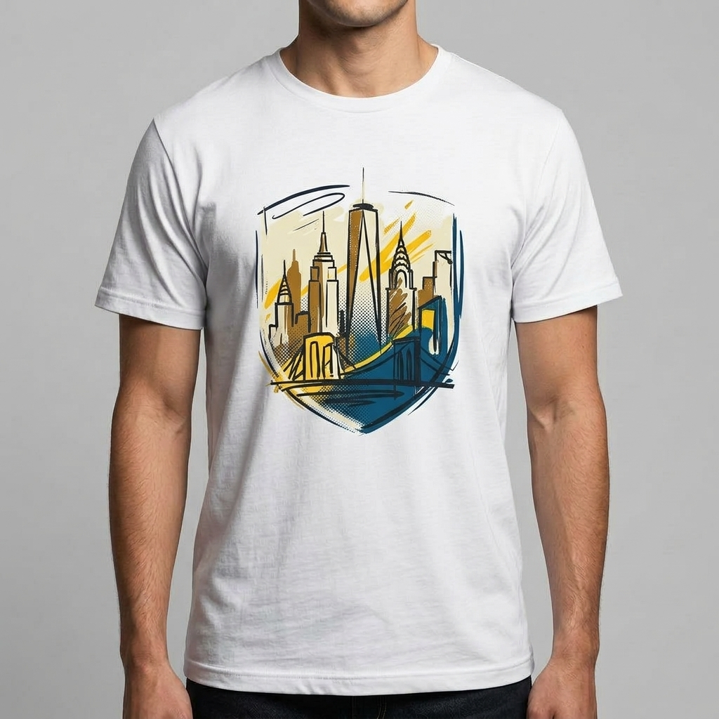 City Varsity Tee, Vintage Athletic Graphic T-Shirt, Unisex Streetwear Shirt CityTee7