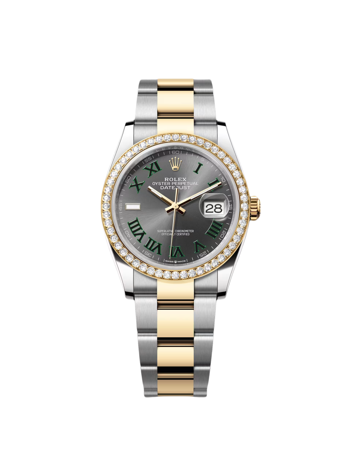 [2026 Mirror Grade]RLX  Datejust 36mm 126283 Wimbledon Slate Dial Jubilee Bracelet Watch