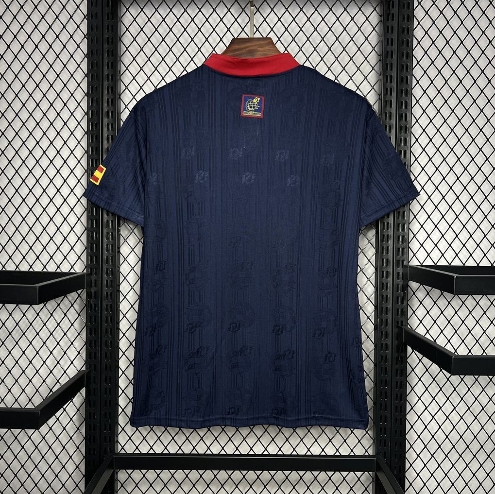 Spain Retro Football Jersey Away Custom Shirt 1996