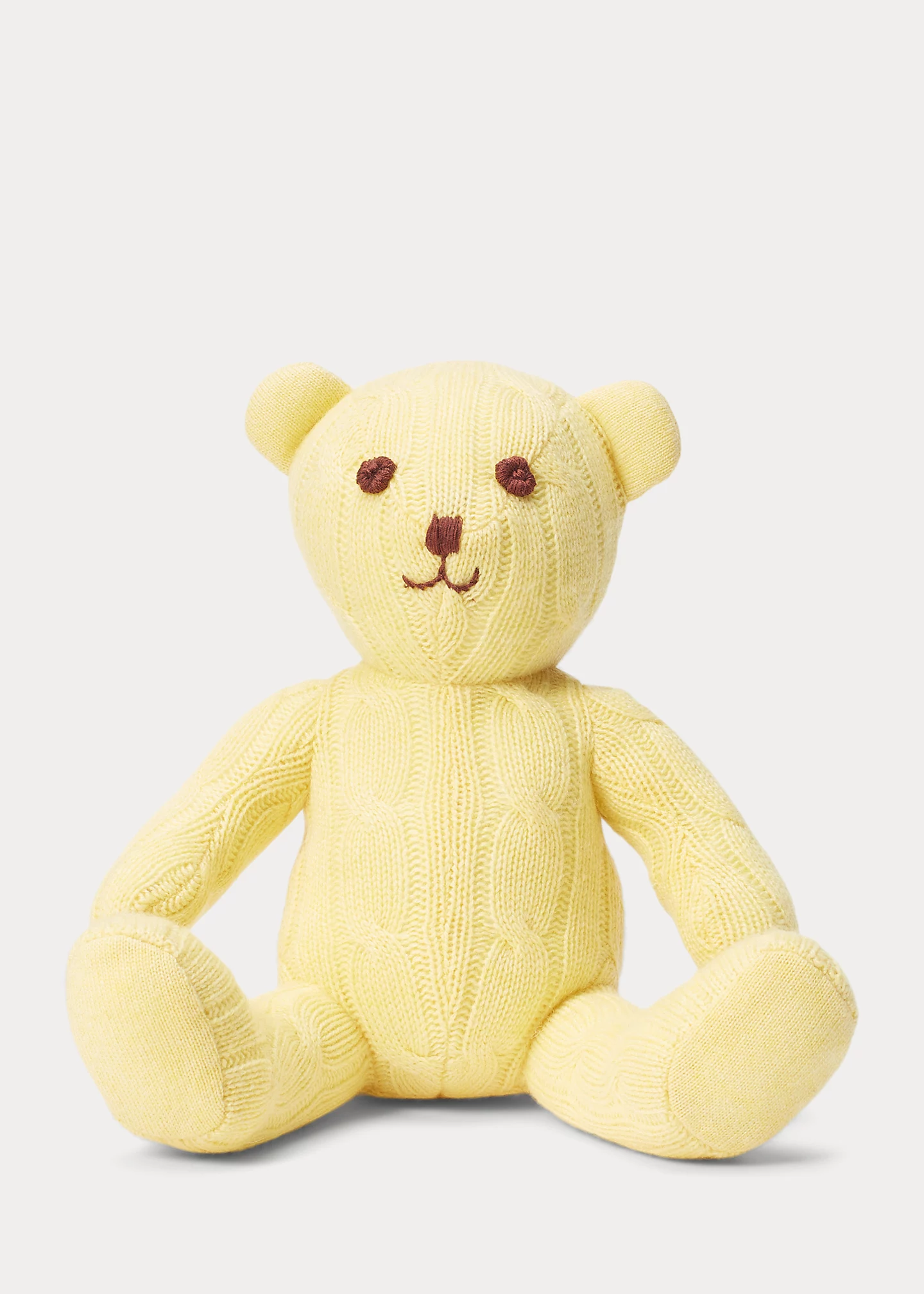 Small Cable Cashmere Bear